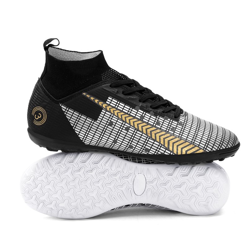 New Soccer Shoes High Top Long Nail Artificial Turf Broken Nails Soccer Cleats Football Boots Spikes TPU Soccer Shoes Outsole