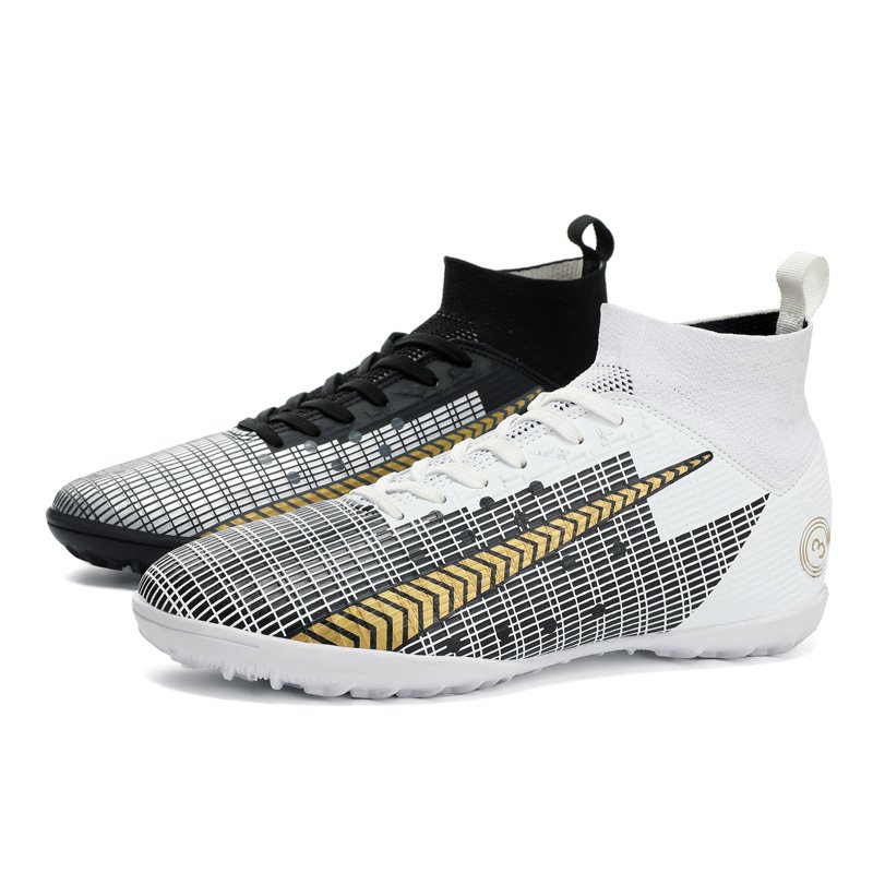 New Soccer Shoes High Top Long Nail Artificial Turf Broken Nails Soccer Cleats Football Boots Spikes TPU Soccer Shoes Outsole