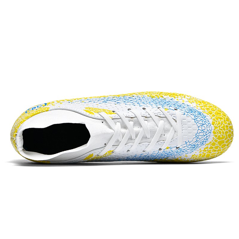 Manufacturers direct sales long nail football shoes new broken nails football shoes high top wear-resistant football shoes