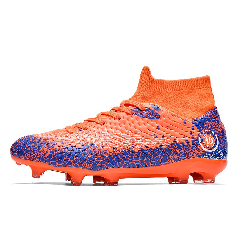 Manufacturers direct sales long nail football shoes new broken nails football shoes high top wear-resistant football shoes