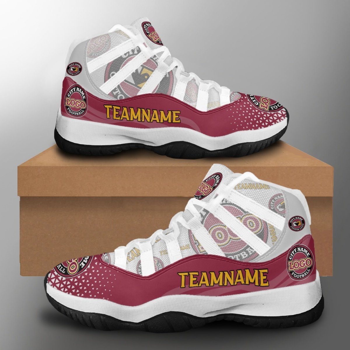 Wholesale Soccer National Football Team Print Design Sneakers Fashion Basketball Shoes Breathable Football Team Casual Shoes