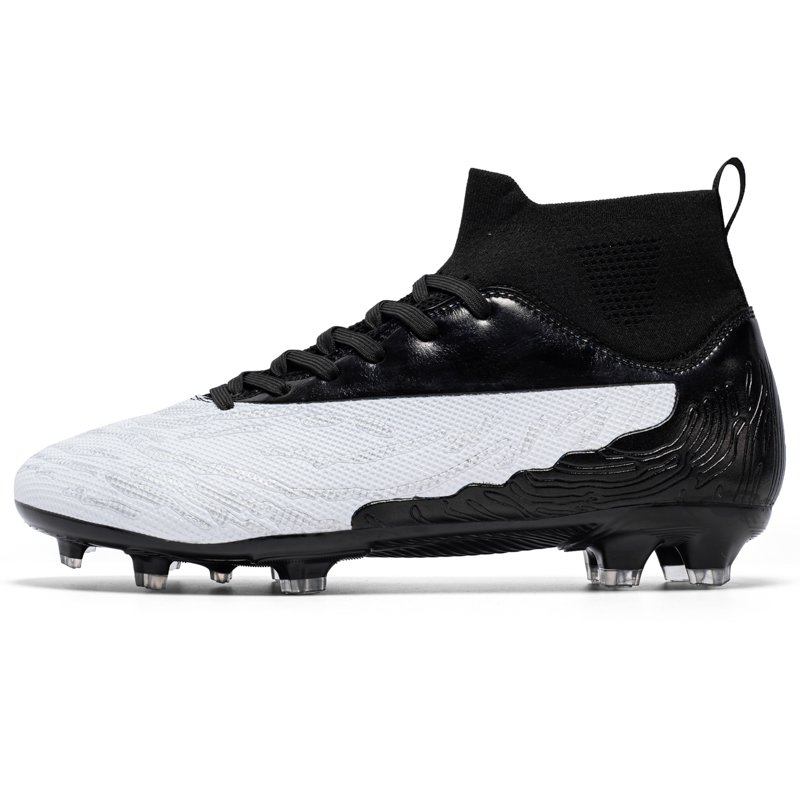 2024 High Quality Design Oem Leather Grey Outdoor Turf Training Football Soccer Shoes For Men