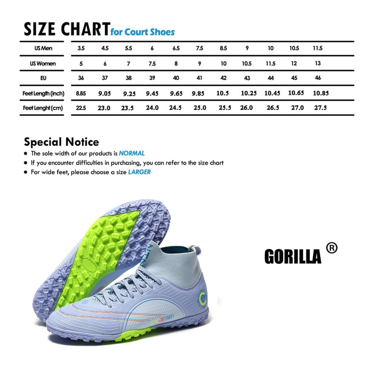 Football Shoes Soccer Shoes High-Top Spikes Boots Professional Football Training Sneakers