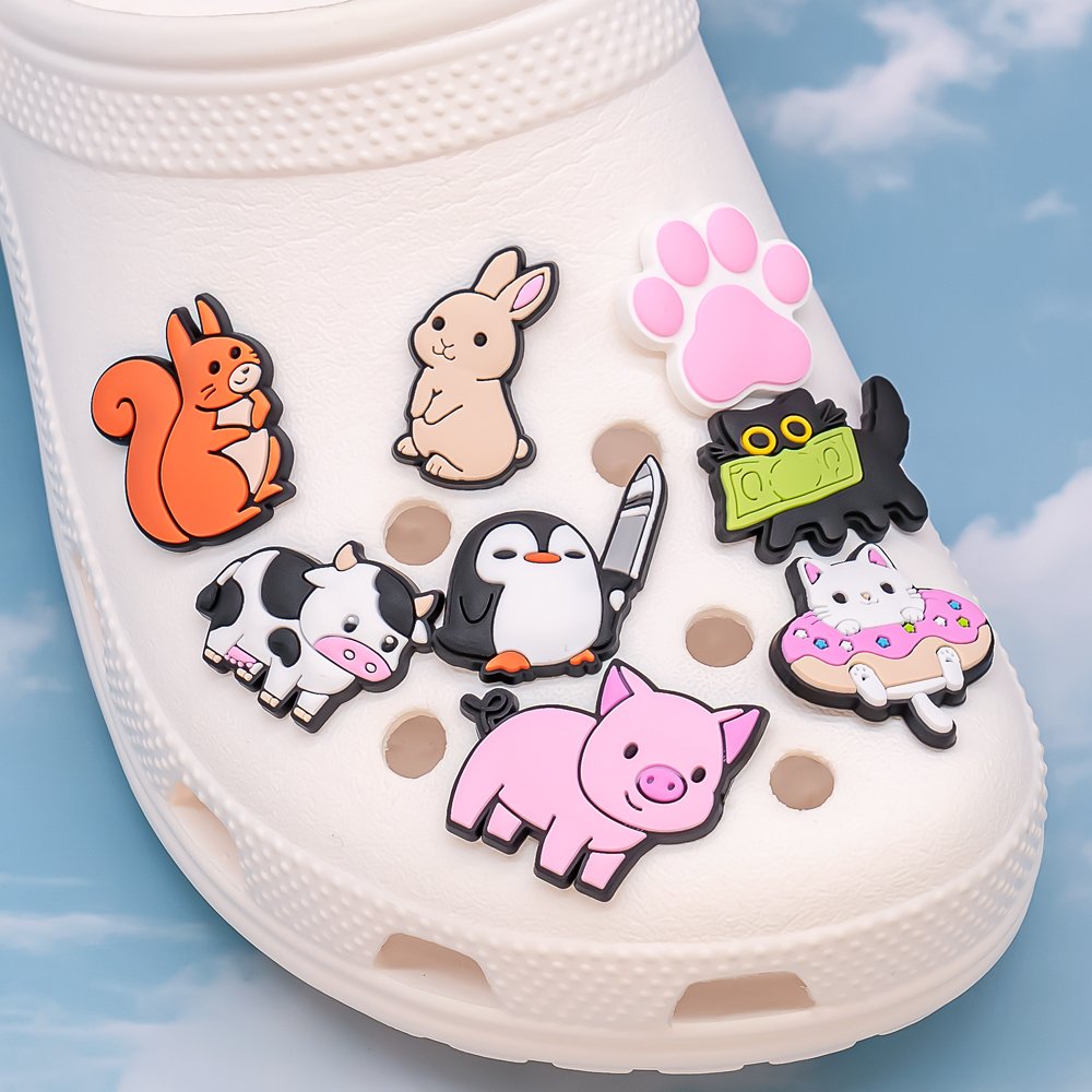 HYB kuaji dinosaurs shoes accessories clog charm wholesale marine animals custom shoe charm animal series shoe decorations