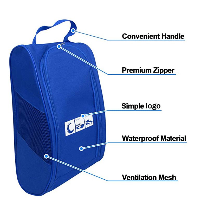 Gelory Portable Waterproof Travel Shoe Storage Gym Organizer Pouch Bag Soccer Basketball Boot Bag