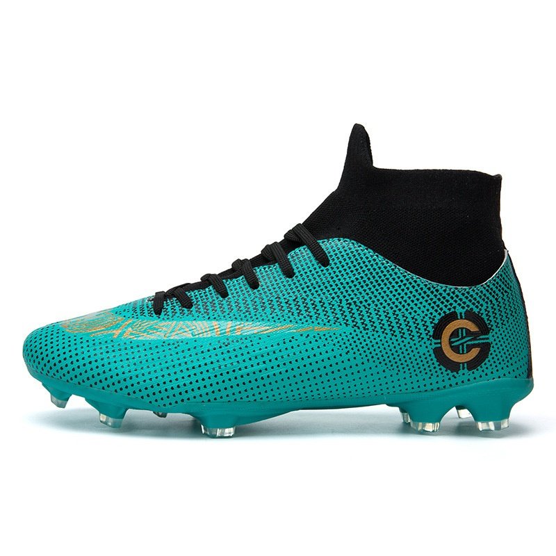 High-end men's high top soccer shoes youth students broken nail design fashion soccer sports training shoes