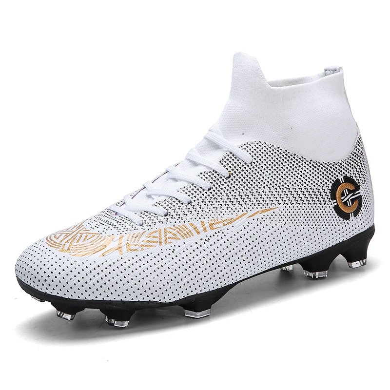 High-end men's high top soccer shoes youth students broken nail design fashion soccer sports training shoes
