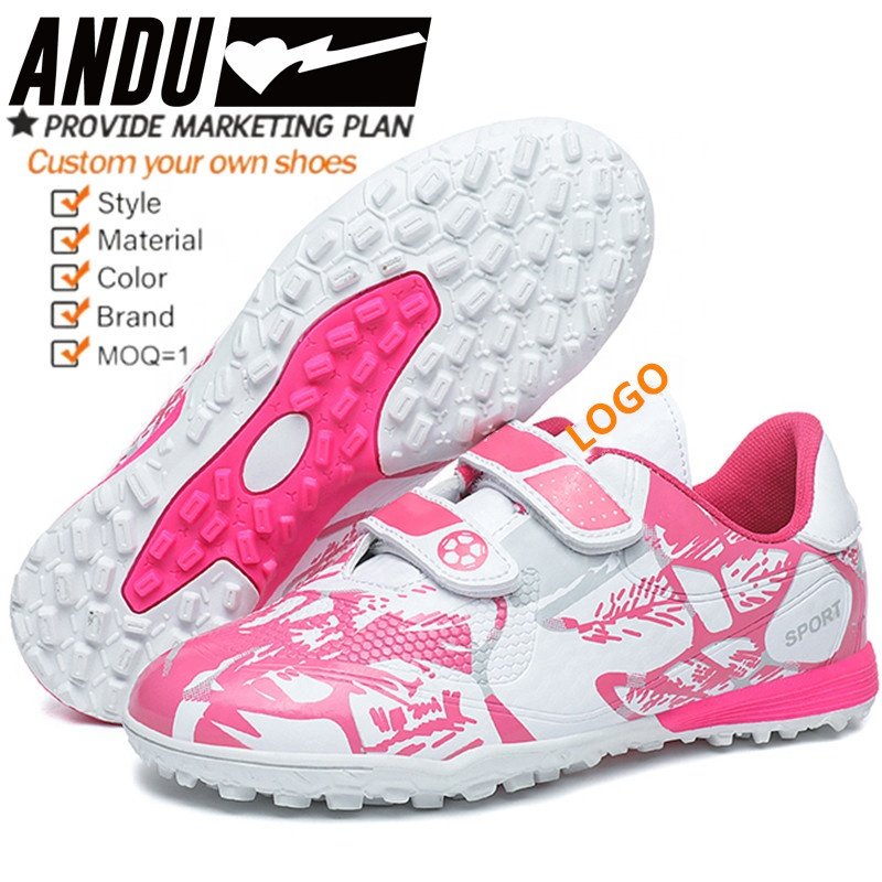 Size 28-38 soccer shoes for kids boys 12 years old soccer shoes for kids cheap indoor field futsal soccer shoes kids