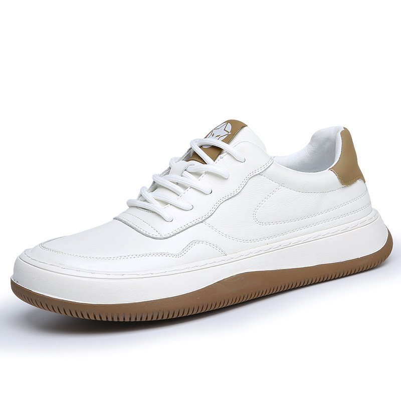 2024 autumn new men's fashion casual sports shoes soft sole increase sports skateboard shoes lace-up walking shoes