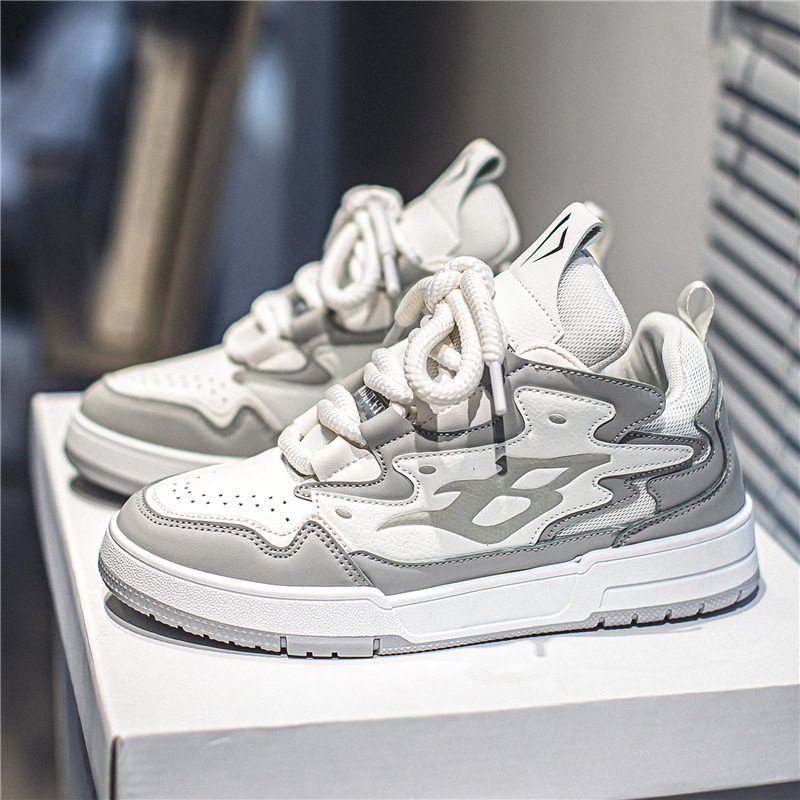 Autumn and winter new men's fashion design casual sports shoes soft sole increase wear casual skateboard shoes