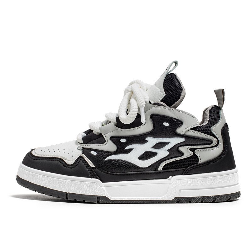 Autumn and winter new men's fashion design casual sports shoes soft sole increase wear casual skateboard shoes