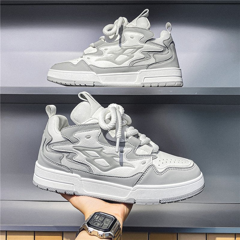 Autumn and winter new men's fashion design casual sports shoes soft sole increase wear casual skateboard shoes
