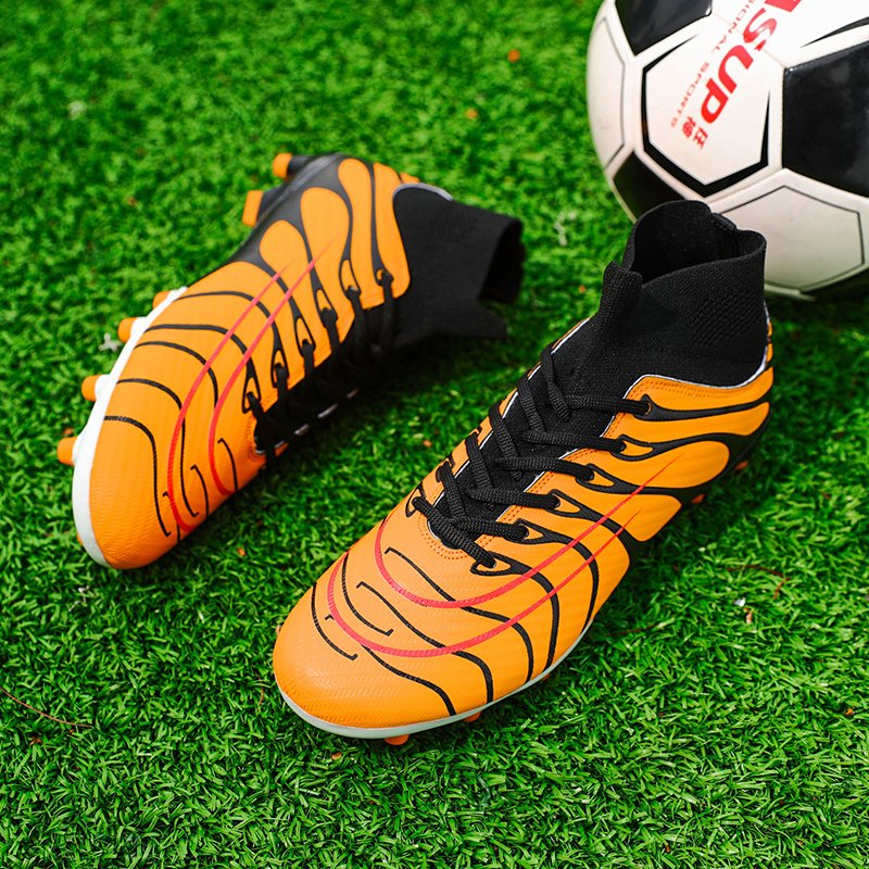 Classic Men Training Ankle Sole Outdoor Cleats Football Shoes Spike High Ankle Men Football Boots Original Football Casual Shoes