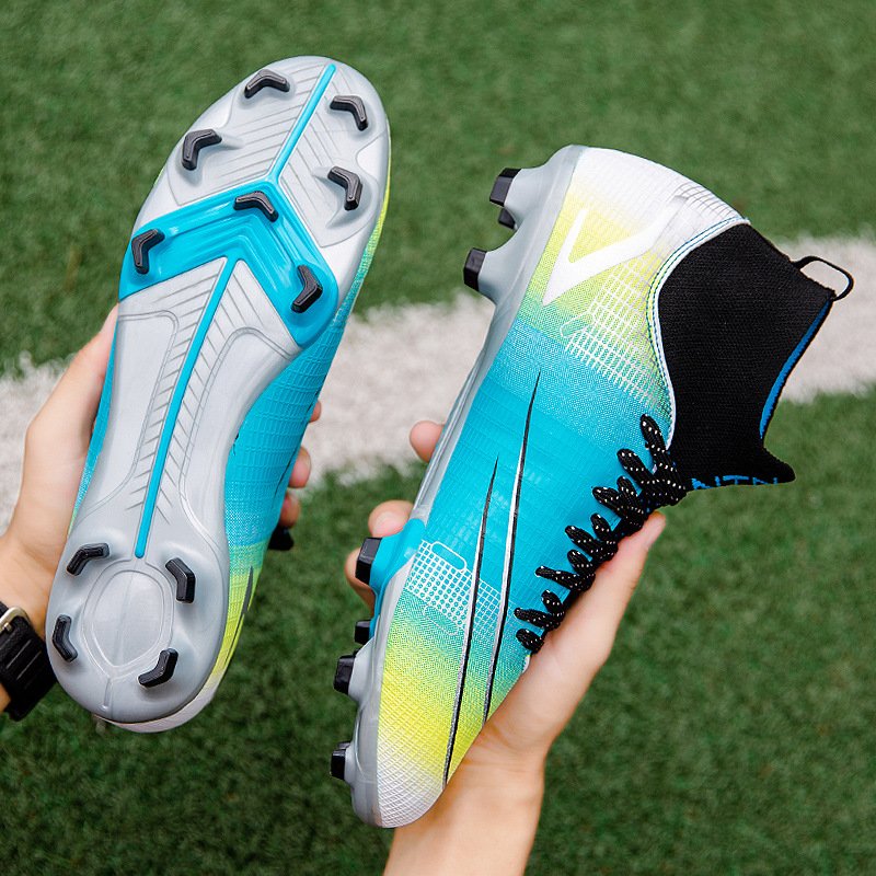 Soccer shoes men's TF broken spikes children's primary and secondary school students into artificial FG long spikes sports shoes