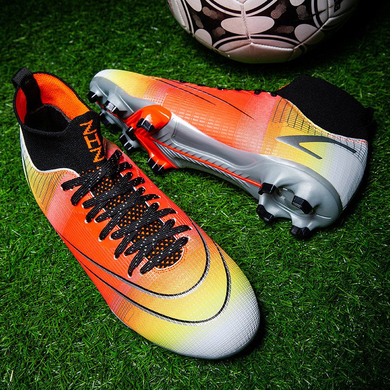 Soccer shoes men's TF broken spikes children's primary and secondary school students into artificial FG long spikes sports shoes