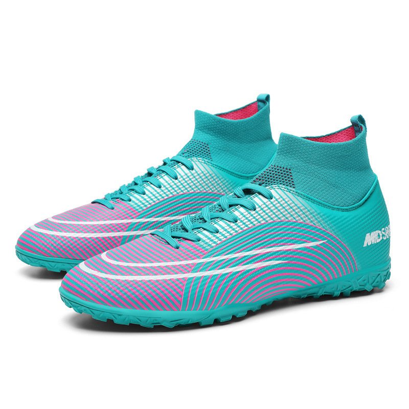 Mandarin duck football boots male and female spikes crushed nails teenage children students artificial grass training shoes