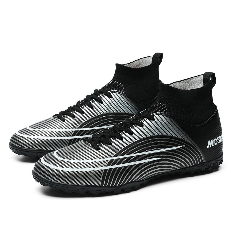 Mandarin duck football boots male and female spikes crushed nails teenage children students artificial grass training shoes
