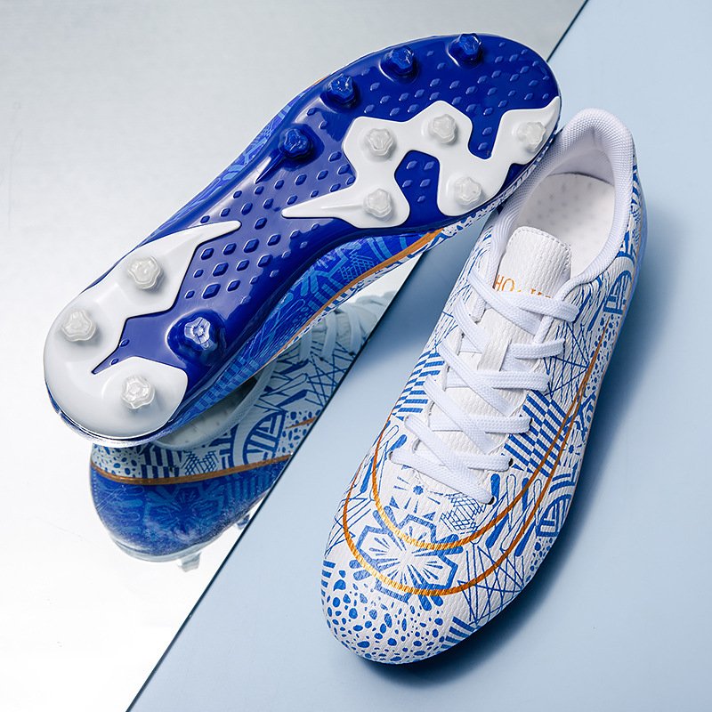 Professional Competition Football Shoes for Boys Girls Broken Nail Training Shoes Cross-Border Box Packing Students Athletes