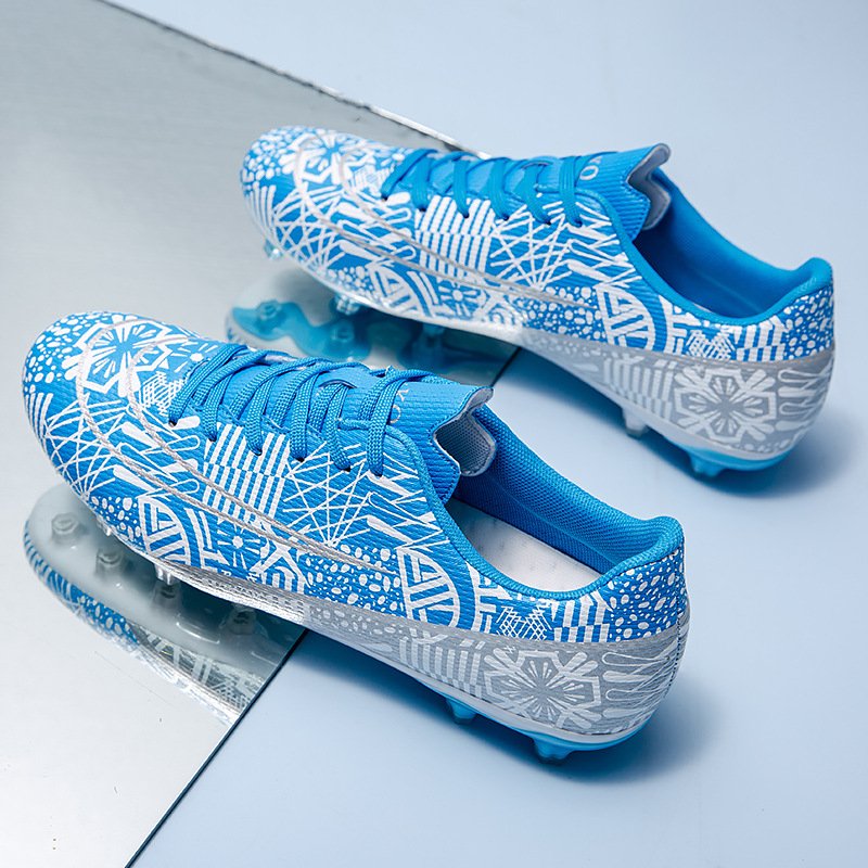 Professional Competition Football Shoes for Boys Girls Broken Nail Training Shoes Cross-Border Box Packing Students Athletes