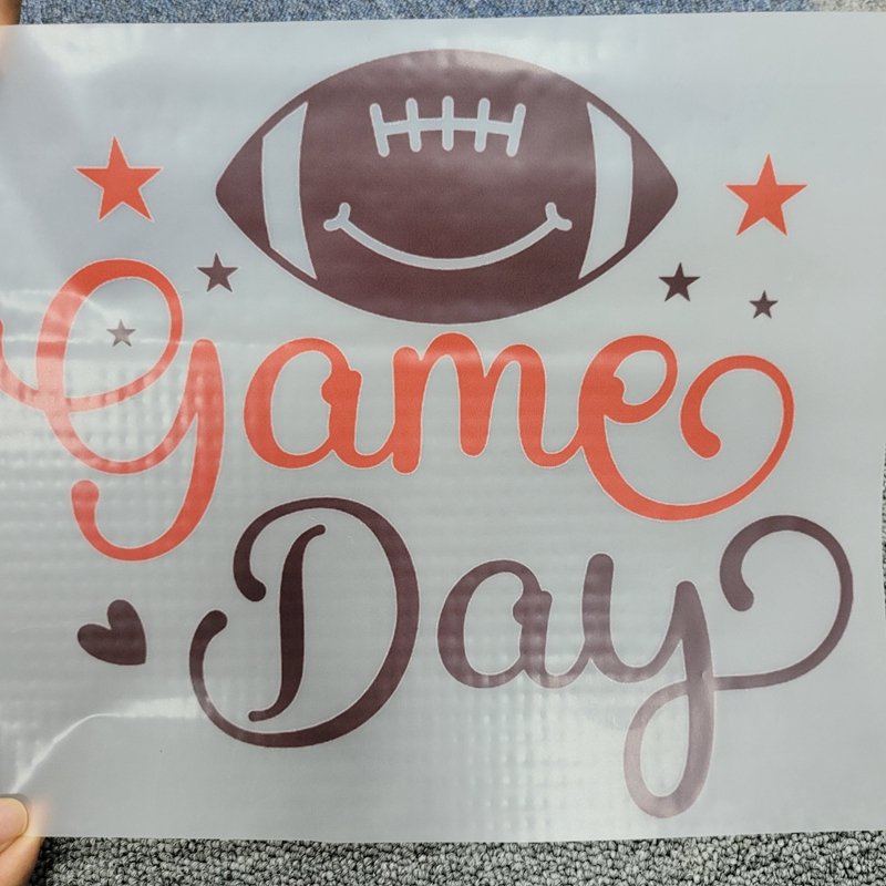 Soccer Shirt Printing Plastisol Heat Transfer Game Day Shirt Apparel Activity DTF Transfer Iron On