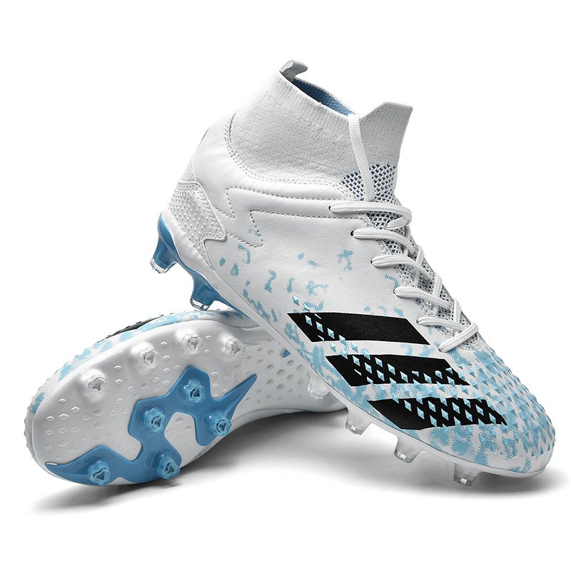 Wholesale High Top Soccer Shoes with AG Broken Nails and TF Long Nails Football shoes Big Children on Synthetic Turf Training