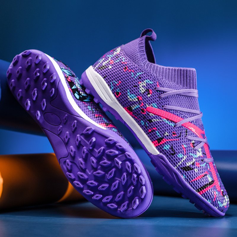 customs logo soccer Spikes Male female adult students outdoor use of non-slip breathable professional training football shoes