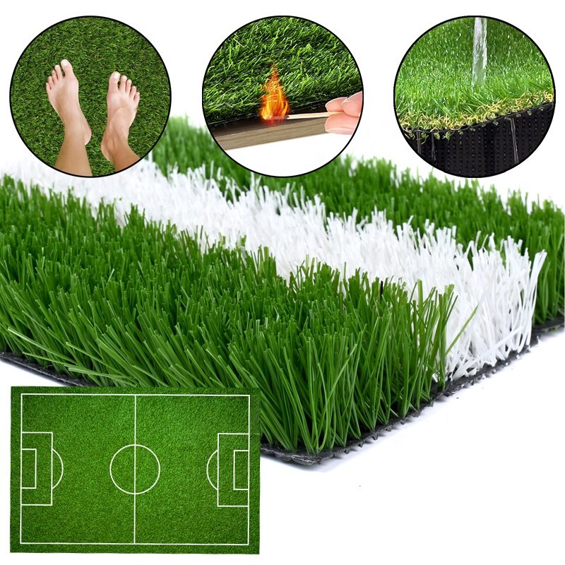 50MM Football turf high density artificial grass for soccer