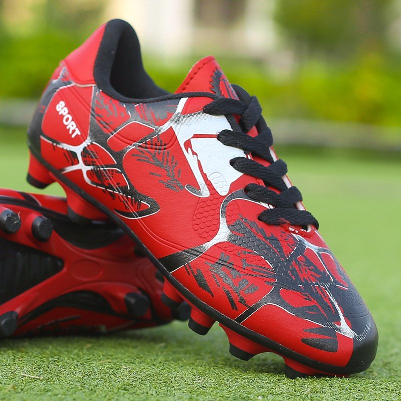 Spring and Autumn New Short Studs Low-Top Youth Student Competition Training Soccer Shoes