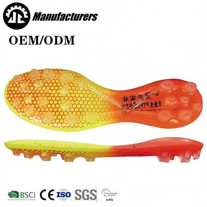 Wholesale tpu suelas football boots sole men and women tpu soccer football shoe outsole high quality soccer sole