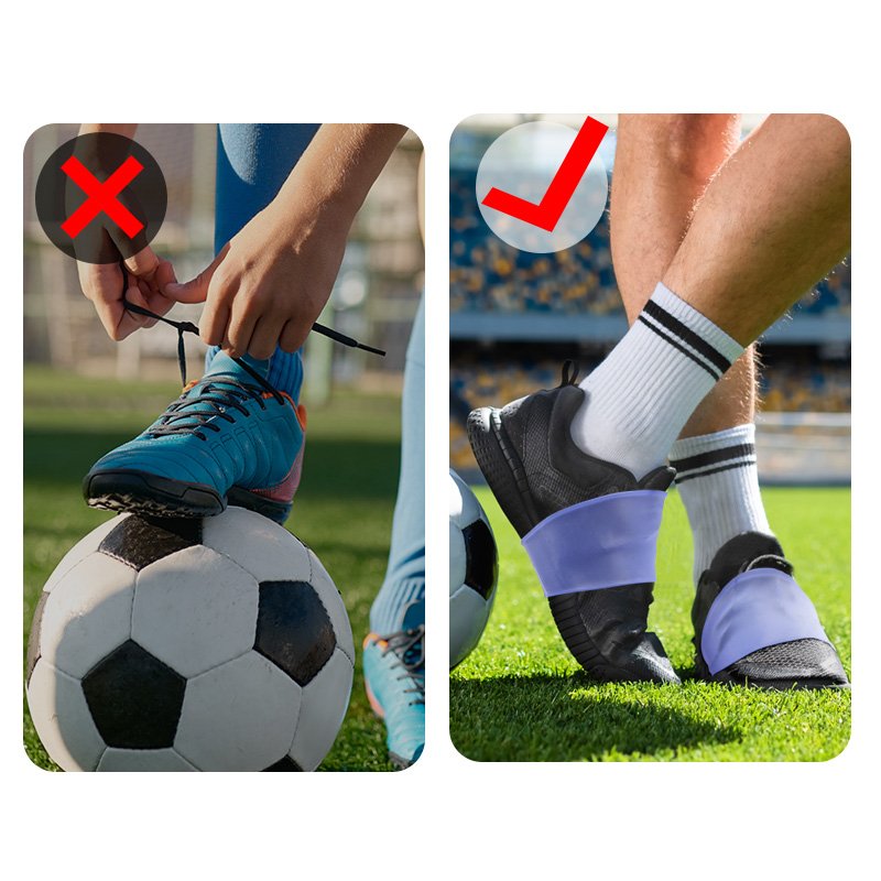 Silicone Shoe Football Soccer Training Shoelaces Soccer Cleat Lace Cover Protector Football Cleat Cover