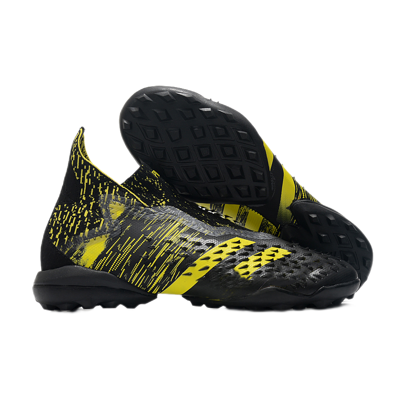 Mens predator knitted grass spike football Predator Freak + TF Soccer Shoes 39-45