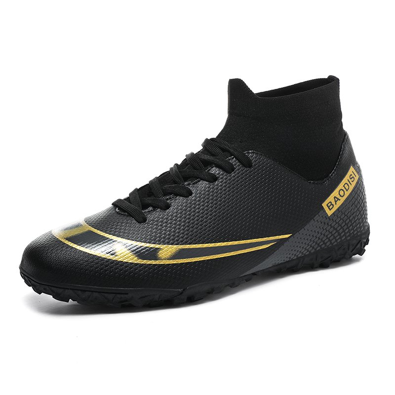Football Shoes High top Lace Up Soccer futsal shoes Football Boots FG HG TF Boy's Girls' Men's Women's Adult Children's Footwear