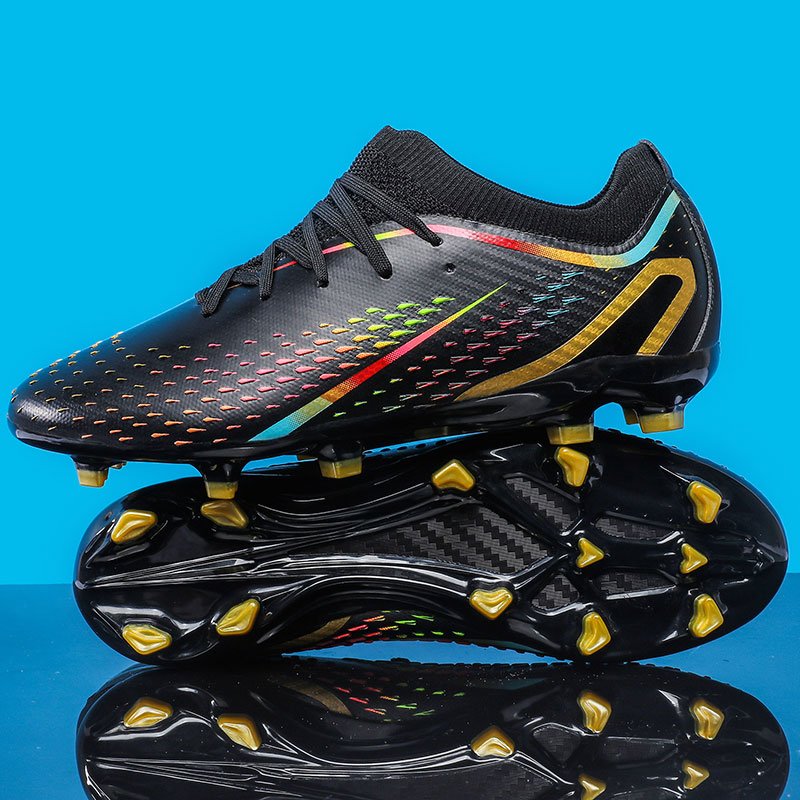 High Quality Wholesale Football Black Boots Men's Outdoor Sports Boots Lightweight Breathable Men's Sneakers Soccer Shoes
