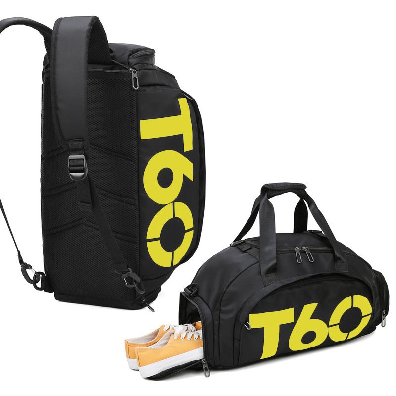 Custom Logo Big Capacity Waterproof Nylon Workout Sport Training Luggage Tote Gym Back Pack Duffel Bag With Shoe Compartment