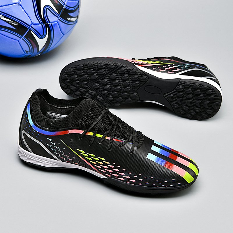 high quality race elastic soccer shoes high ankle boots de football