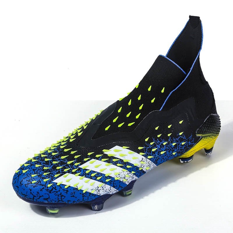 Customized High-end High Top White Training Children's Orange Big Spikes c Soccer Shoes Shredded Spikes for Men and Women