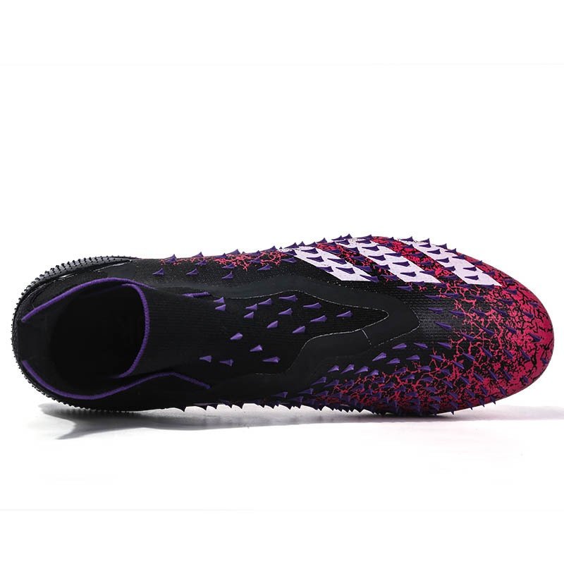Customized High-end High Top White Training Children's Orange Big Spikes c Soccer Shoes Shredded Spikes for Men and Women