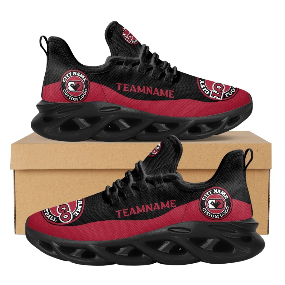 Formal Custom Trademark Soccer 3D Printed Image Dropshipping Leisure Customized Versatile Sports Running Shoes Shoes Casual