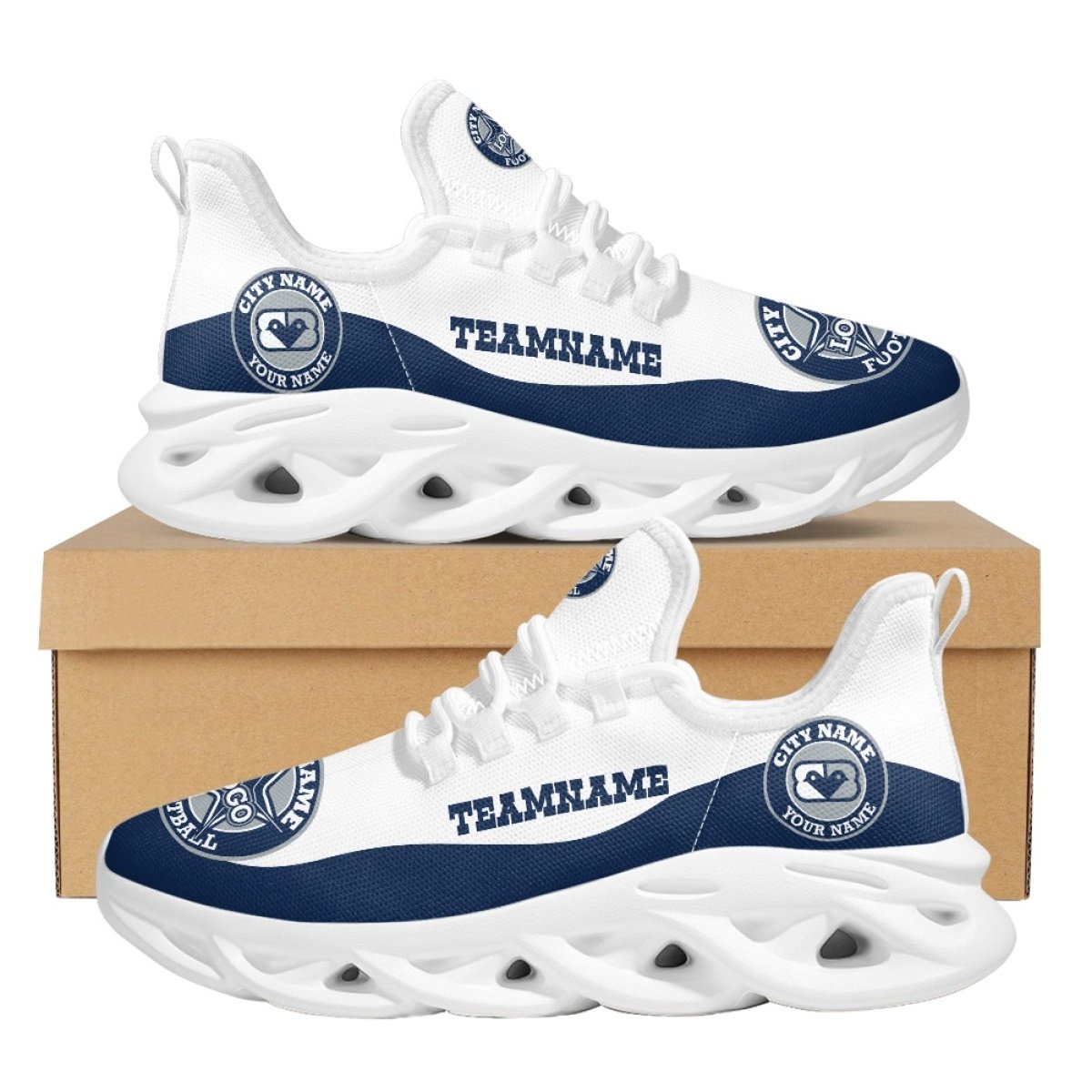 Formal Custom Trademark Soccer 3D Printed Image Dropshipping Leisure Customized Versatile Sports Running Shoes Shoes Casual