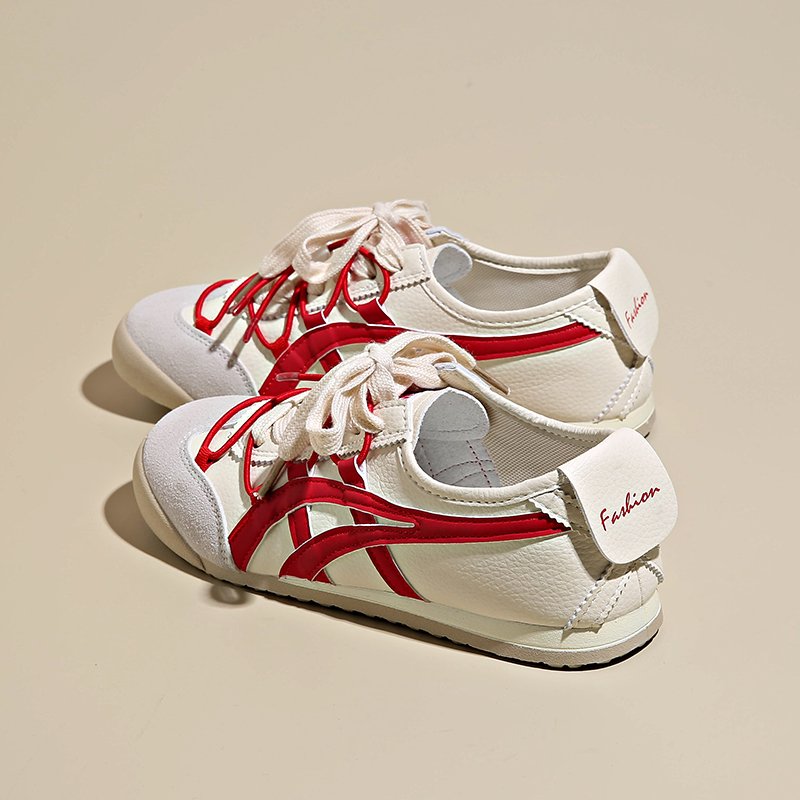 Summer New Design White Leather Casual Board Shoes for Students Soft Bottom Leisure Style