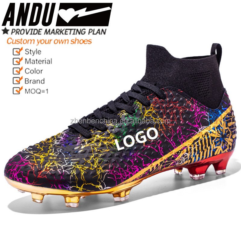 Online Football Boot High Ankle Boots For Men Custom Football Shoes For Men Soccer Shoes Make Your Own Football Boots Man