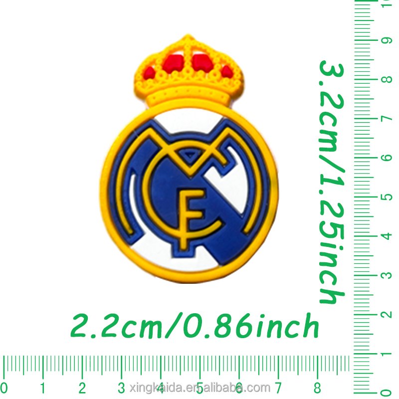 Wholesale PVC Rubber Men Boys Sneaker Ornaments Soft PVC Bracelet Decorations Shoe Charm Sports Themed Soccer Teams Shoe Charms