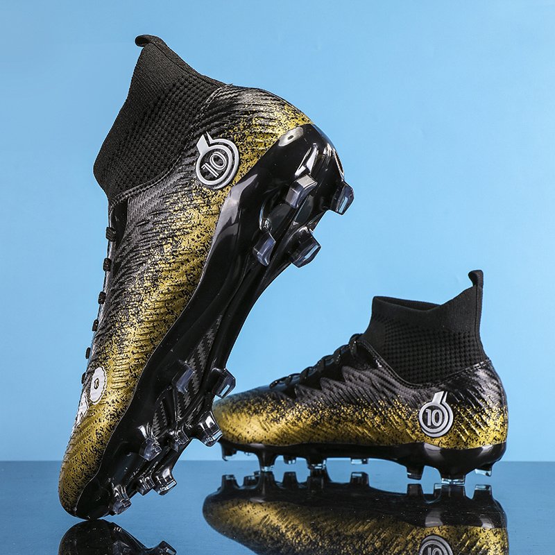 Greatshoes Black Football Boot Mens Soccer Shoe,Sport Football Shoes For Kids Size Custom Futsal Shoes