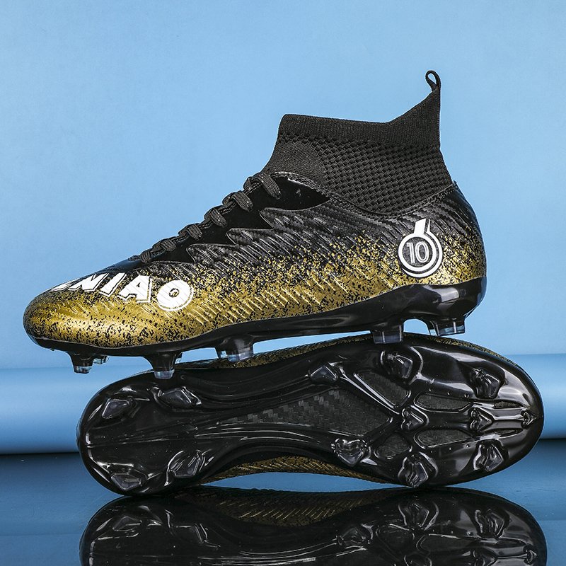 Greatshoes Black Football Boot Mens Soccer Shoe,Sport Football Shoes For Kids Size Custom Futsal Shoes