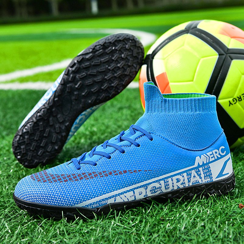 Men's Women's Adult Sports Shoes Long Cleat Spikes TF Artificial Grass Training Soccer Shoes Wholesale Large Size Spring Autumn