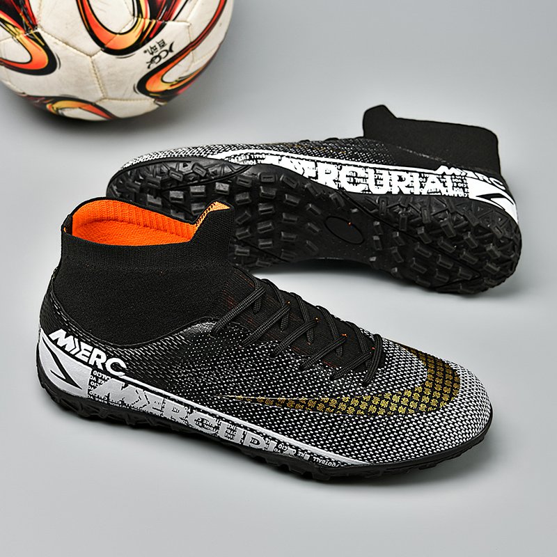 Men's Women's Adult Sports Shoes Long Cleat Spikes TF Artificial Grass Training Soccer Shoes Wholesale Large Size Spring Autumn