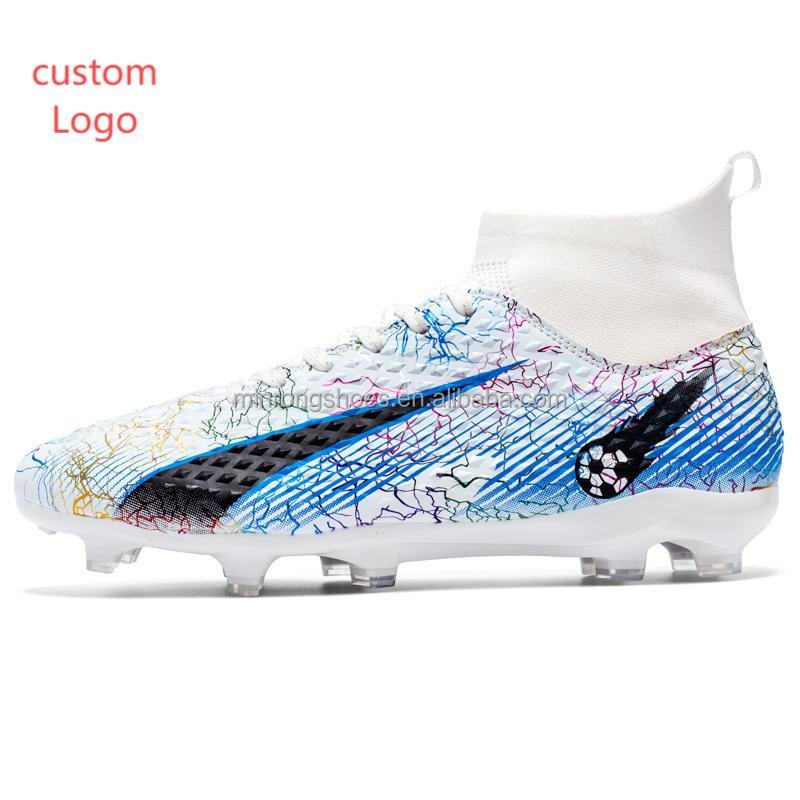 Soccer shoes men's TF non-slip broken spikes artificial grass AG long spikes youth professional soccer training spikes shoes