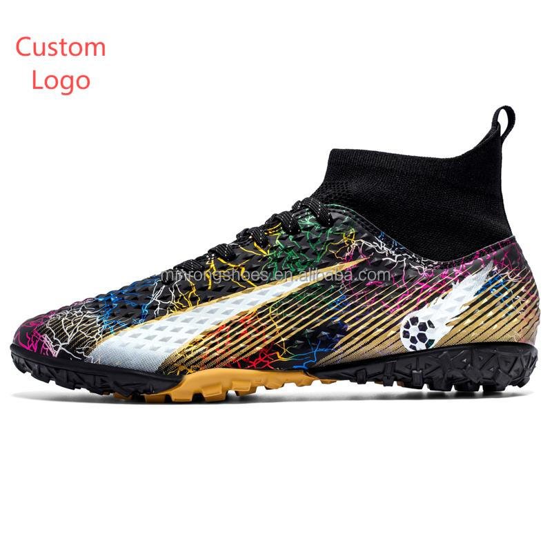 Soccer shoes men's TF non-slip broken spikes artificial grass AG long spikes youth professional soccer training spikes shoes