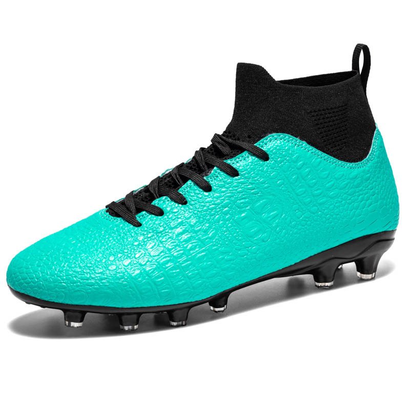 New high-top football shoes with extreme grip professional anti-slip design spikes for teenagers and children's outdoor sports