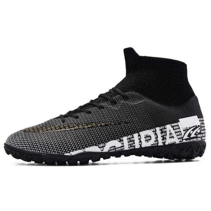 New selling high quality room men's football shoes inside and outside high top training football boots soccer shoes man